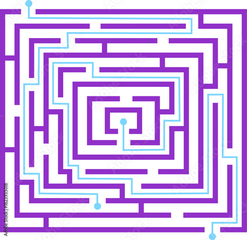 Finding a solution navigating through a complex maze