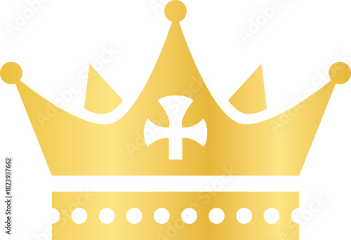 Golden crown representing royalty, power, and leadership