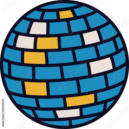 Festive disco ball reflecting celebration and music