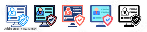 Free Download Data Security Icon Sheet Multiple Style Collection  - GFXLoad