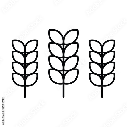 Wheat Field Vector icon which can easily modify or edit