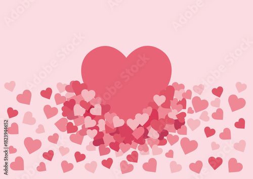 heart design creative on pink background illustration vector
