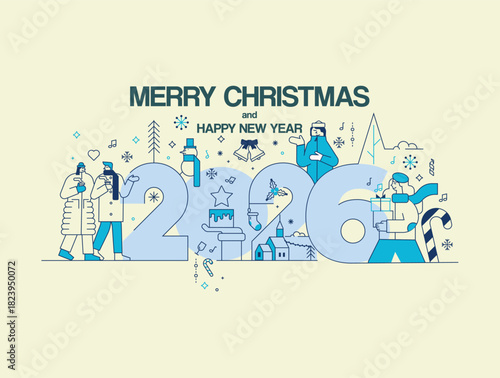 Festive Greetings A Joyful Christmas and New Year Celebration in 2026, Embodying Holiday Spirit and Festive Cheer