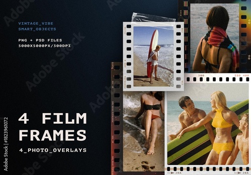 Filmstrip Frames Mockup