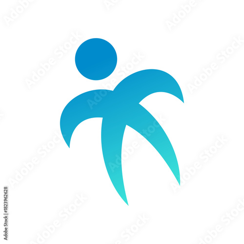 Abstract people icon vector illustration