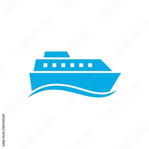 Ship icon vector illustration. shipping symbol.