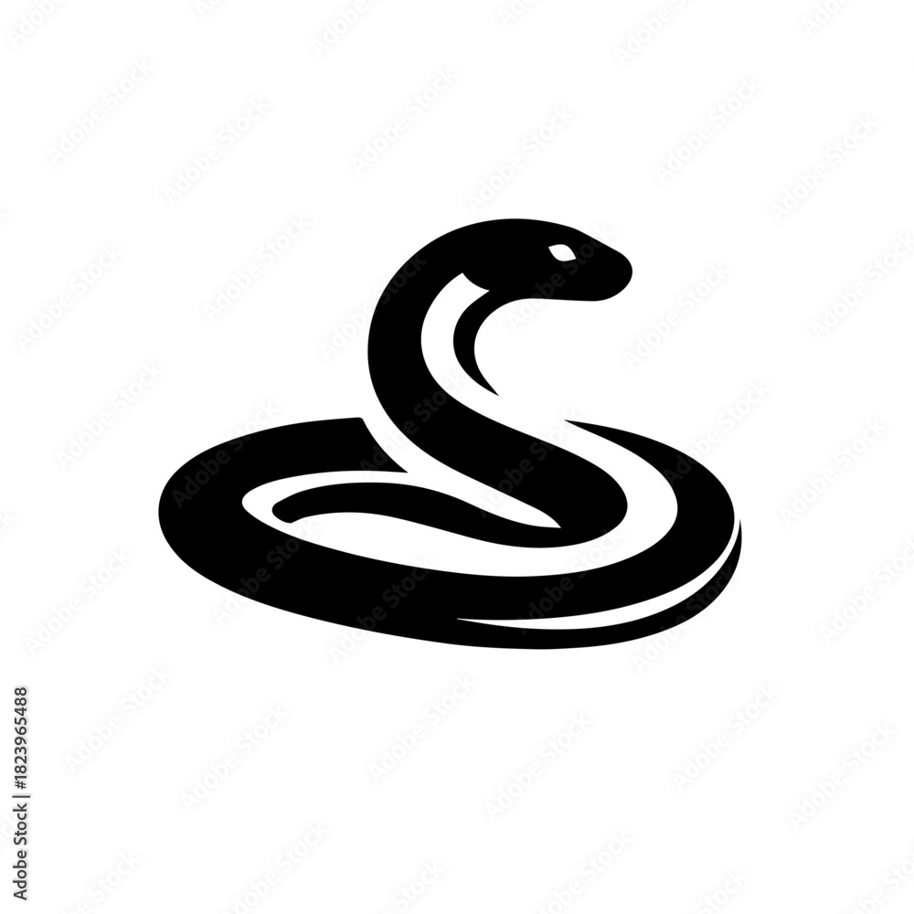 Obraz premium Taipan Snake Vector Art | Highly Venomous Australian Snake Illustration