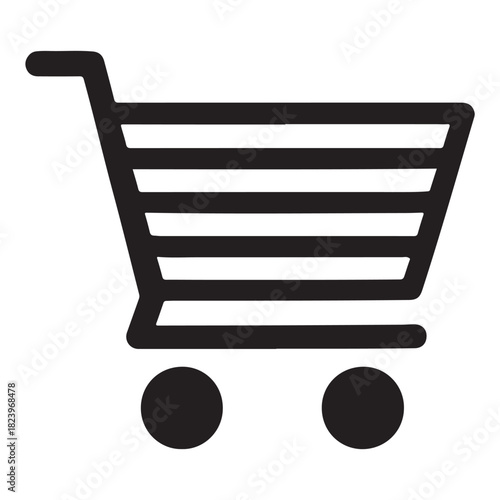 Shopping Cart Icons vector Silhouette