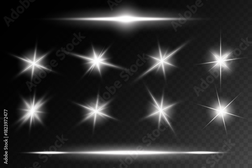 MobileLens Flare, light glow effect. sun or realistic shining star with backlight effect.
bokeh glitter and sparkles or sparkles on transparent background.
