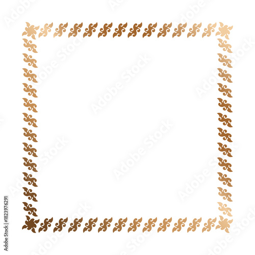 Square Vintage frame. Calligraphic design elements.