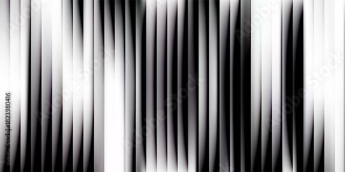 Texture of ribbed background. Silver gradient background of striped lines. Ribbed gray background. Metallic ribbed horizontal background.