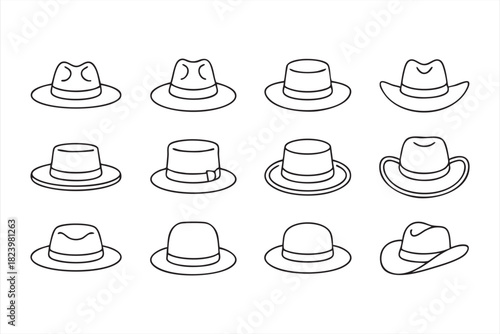 Fashion accessory hat pack for branding and style projects