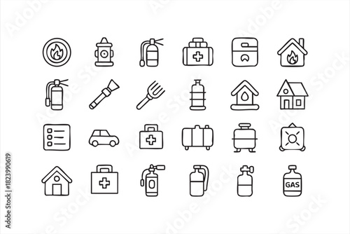 Disaster response and rescue graphics for safety planning projects