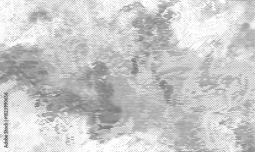Subtle halftone grunge urban concrete texture vector. Distressed overlay texture. Grunge overlay background. Abstract mild textured effect. Vector Illustration. Black