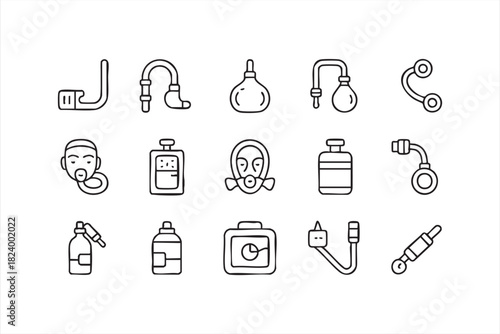 Pediatric and infant nasal suction bulb graphics for healthcare