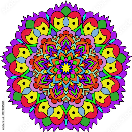 mandala round ornament vector