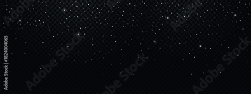 Night png background with starry sky.