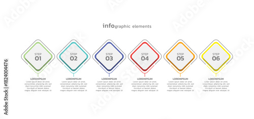Vector infographic business template colorful design