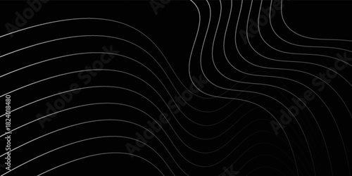 Abstract Minimalist Background with Wavy Lines Modern Design. Vector eps10