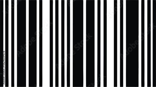 EAN-13 barcode silhouette vector illustration