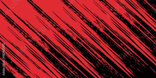 Abstarct Grunge texture effect background. Distressed rough dark abstract textured. Black isolated on red.