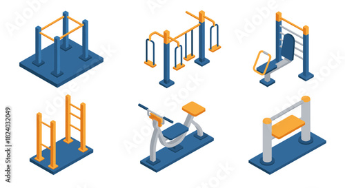 Outdoor fitness equipment: isometric designs for modern workout spaces