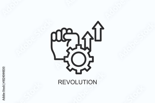 Revolution Icon Or Logo Isolated Vector Illustration