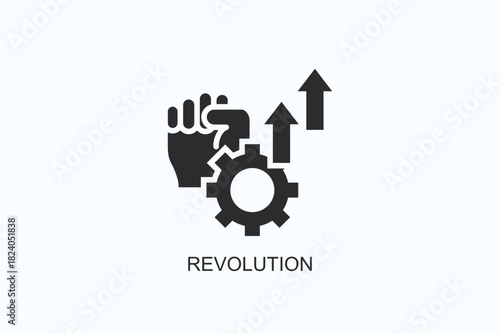 Revolution Icon Or Logo Isolated Vector Illustration