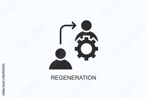 Regeneration Icon Or Logo Isolated Vector Illustration