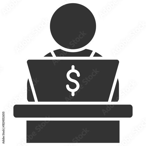Employment Glyph Icon