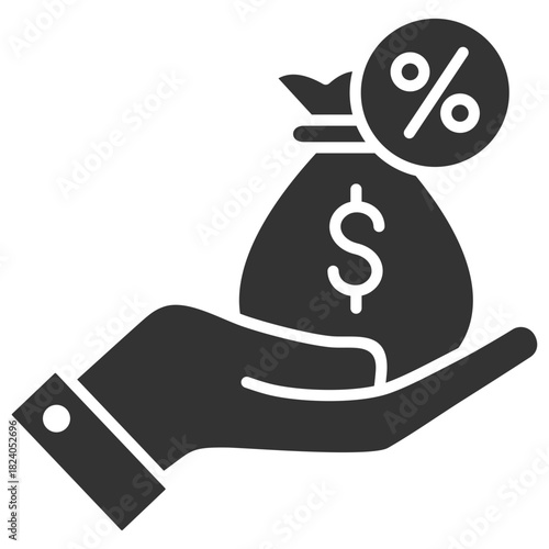 Commission Glyph Icon