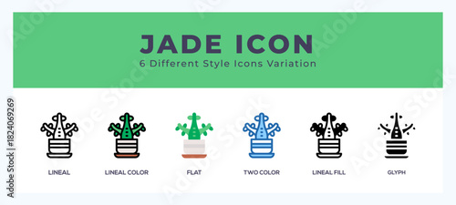 Jade set of vector icon. For web. and mobile app