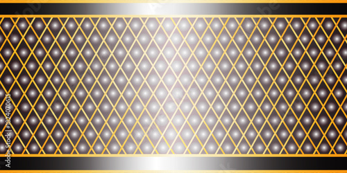 Coffee and golden geometric modern background illustration