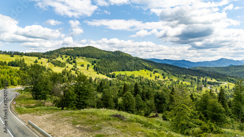 Musat Mountain Pass in Vrancea County, Romania
