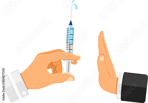 Refusal of Vaccination Concept