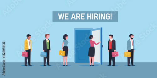 We are hiring business people waiting for job opportunity
