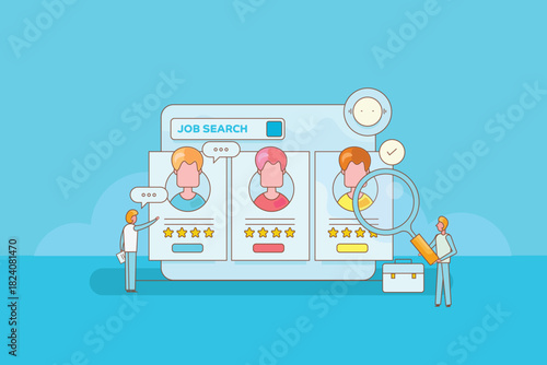 Online Job, intelligent chatbot analyze candidate profiles, identify matching roles for organization requirement, suggest employer for hiring.
