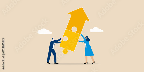 Teamwork and collaboration building a successful future together