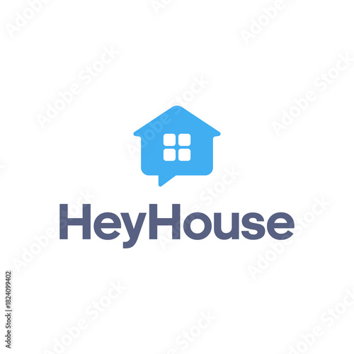 HeyHouse Logo: A Modern Real Estate and Property Communication Platform.