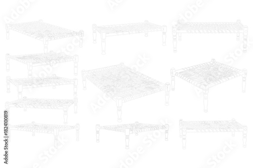 Traditional indian charpai bed designs collection