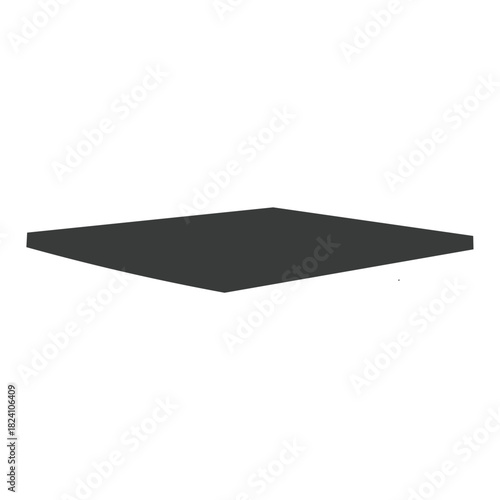 Sleek modern countertop surface for product presentation and mockup needs