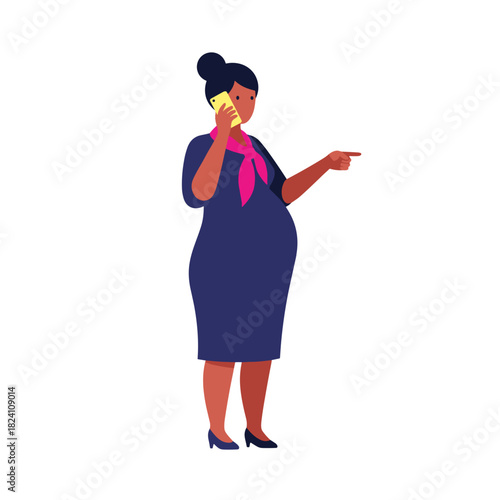 pregnant woman working, expectant mother, business discussion, company issues, manager role, female leadership, workplace communication, professional woman, business call, organizational management, c