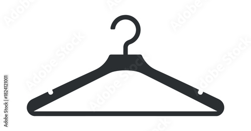 Clothing hanger for wardrobe or apparel garment