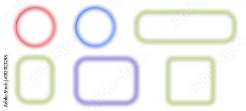 set of colored paper clips