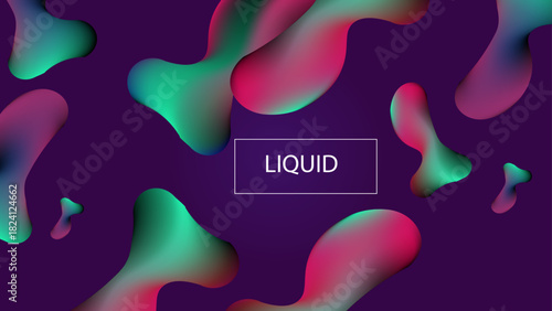 liquid abstract colorful background