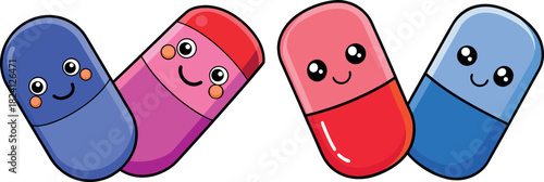 cute pill cartoon, capsule character vector, medical illustration art, kawaii medicine clipart, healthcare cartoon design, pharmacy icon svg, happy medicine artwork, funny capsule drawing, adorable me
