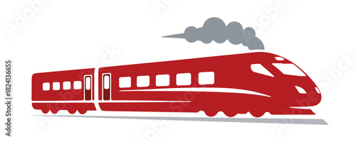 Modern vector design featuring a train icon
