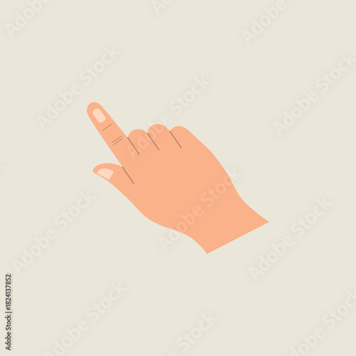 hand pointing to something