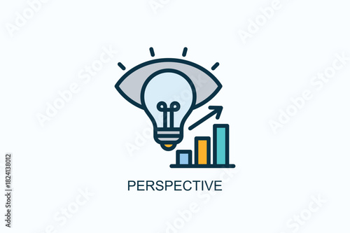 Perspective Icon Or Logo Isolated Vector Illustration