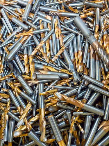 Tungsten carbide scrap drills in a heap a critical metal for export